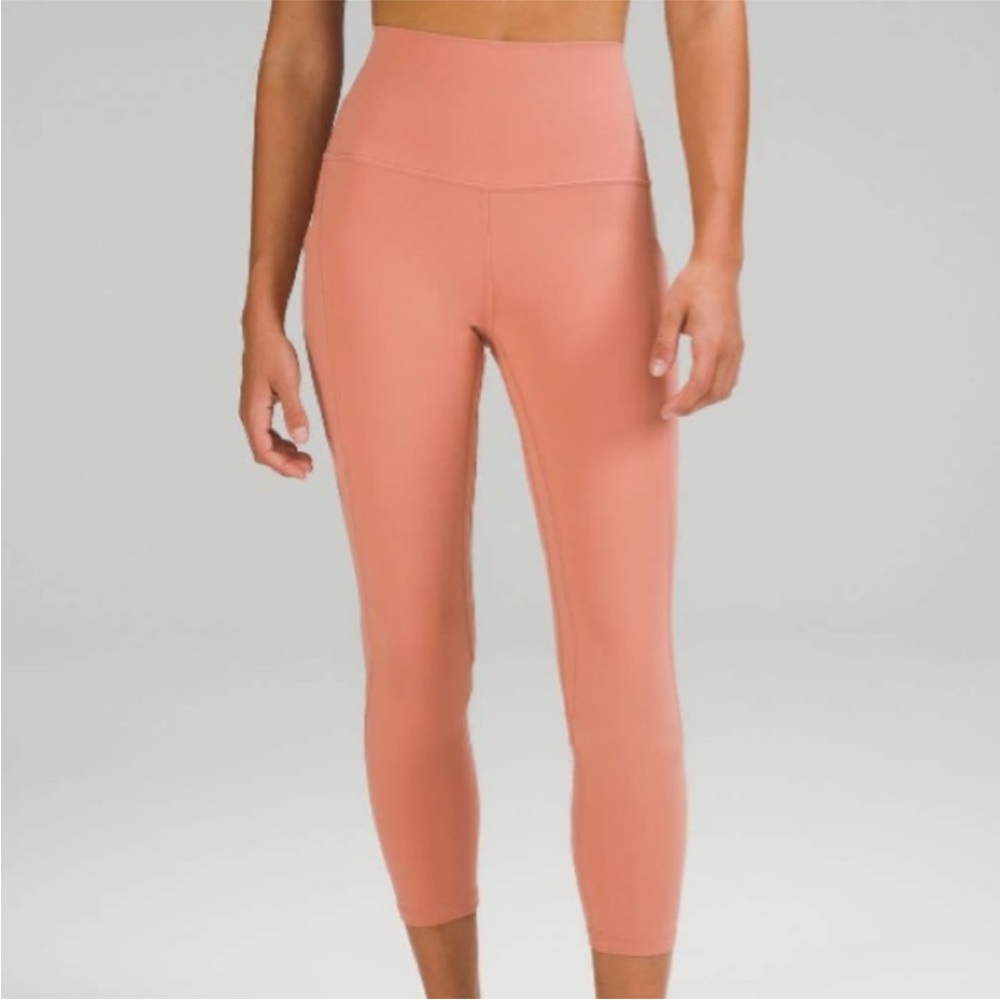 Lululemon Align High-Rise Coral Leggings with Pockets | Size 8, 25" EUC